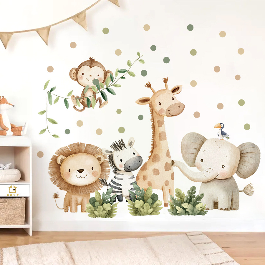 Baby Nursery Wall Decals - Boho Orman Hayvanları duvar çıkartmaları Çocuk