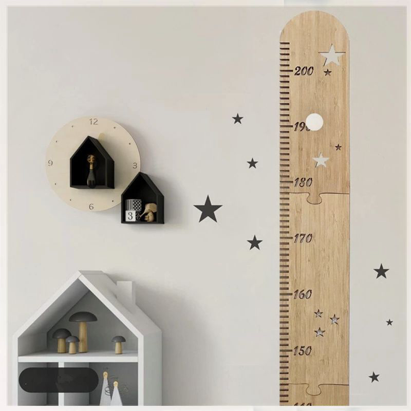 Baby Nursery Wall Decals - 5 sayfa İskandinav Ahşap Çocuklar Boy