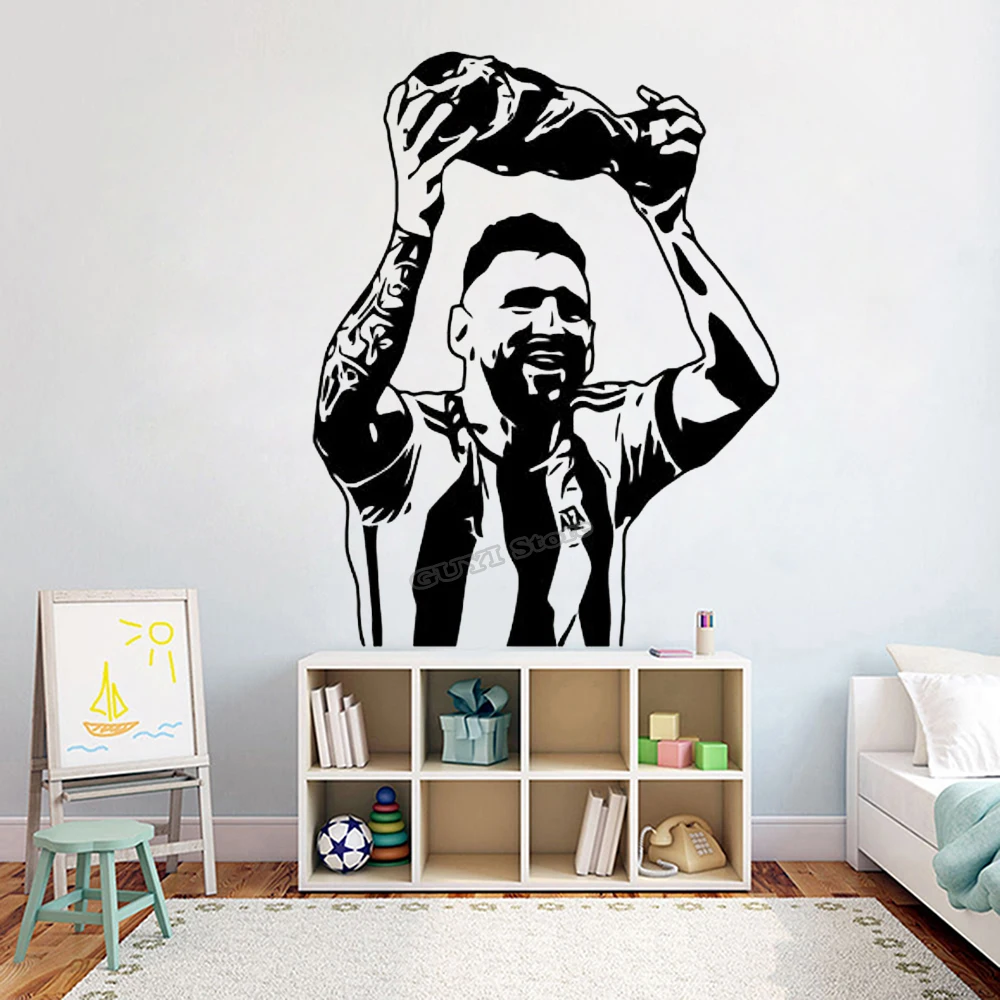 Baby Nursery Wall Decals - Messi Duvar Sticker Vinil Çıkartması Futbol