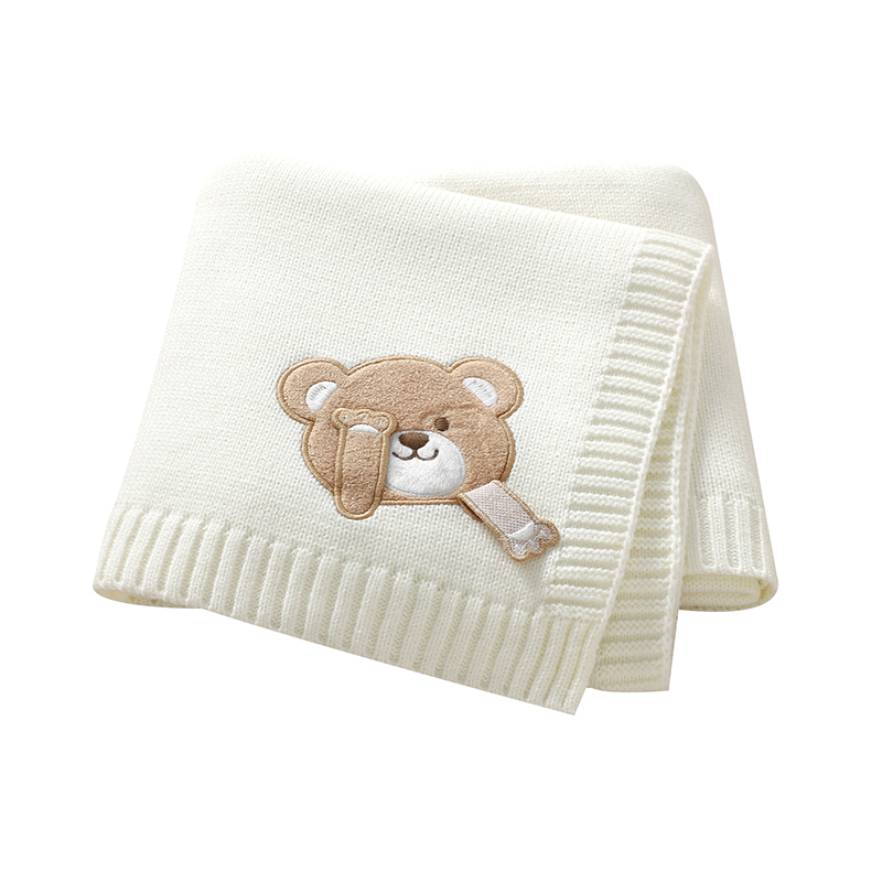 Baby Boy Nursery Quilt - Bebek Battaniyeleri 90*70 cm Örgü Yenidoğan