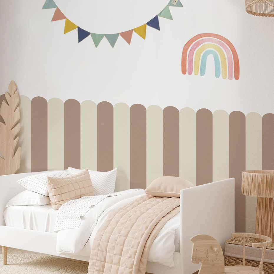 Baby Nursery Wall Decals - Çok renkli Dikey Çizgili Ark Duvar