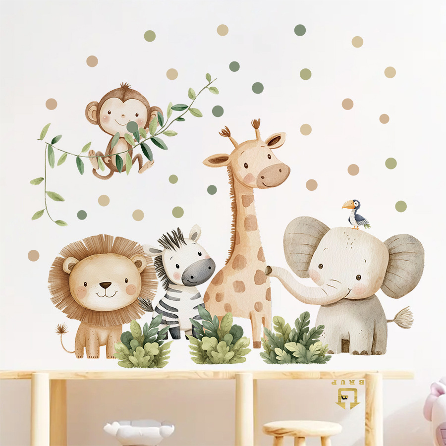 Boho Orman Hayvanları duvar çı - Baby Nursery Wall Decals incelemesi ve fiyatı