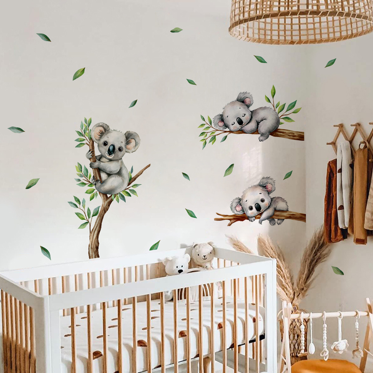 Karikatür Koala Tırmanma Ağacı - Baby Nursery Wall Decals incelemesi ve fiyatı