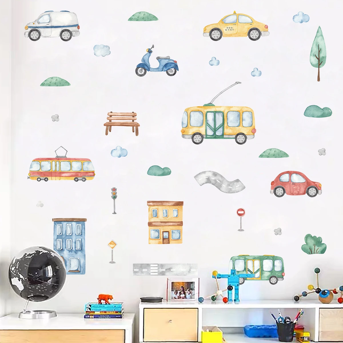 Karikatür Ağacı Otobüs Araba d - Baby Nursery Tree incelemesi ve fiyatı