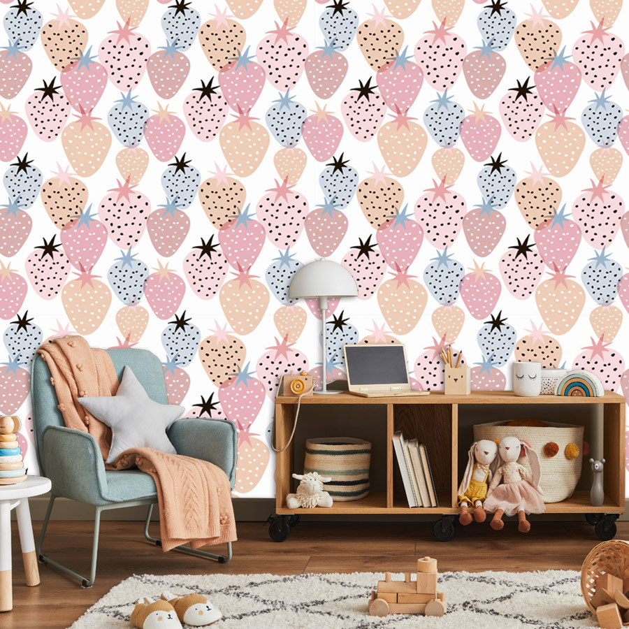 12+ Sevimli Kreş Çilek Desenli - Baby Nursery Wallpaper Girl incelemesi ve fiyatı