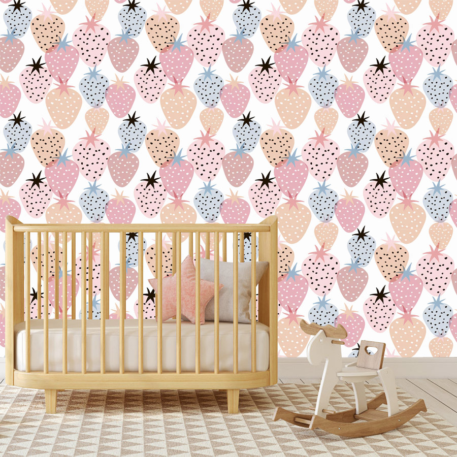 12+ Sevimli Kreş Çilek Desenli - Baby Nursery Wallpaper Girl incelemesi ve fiyatı