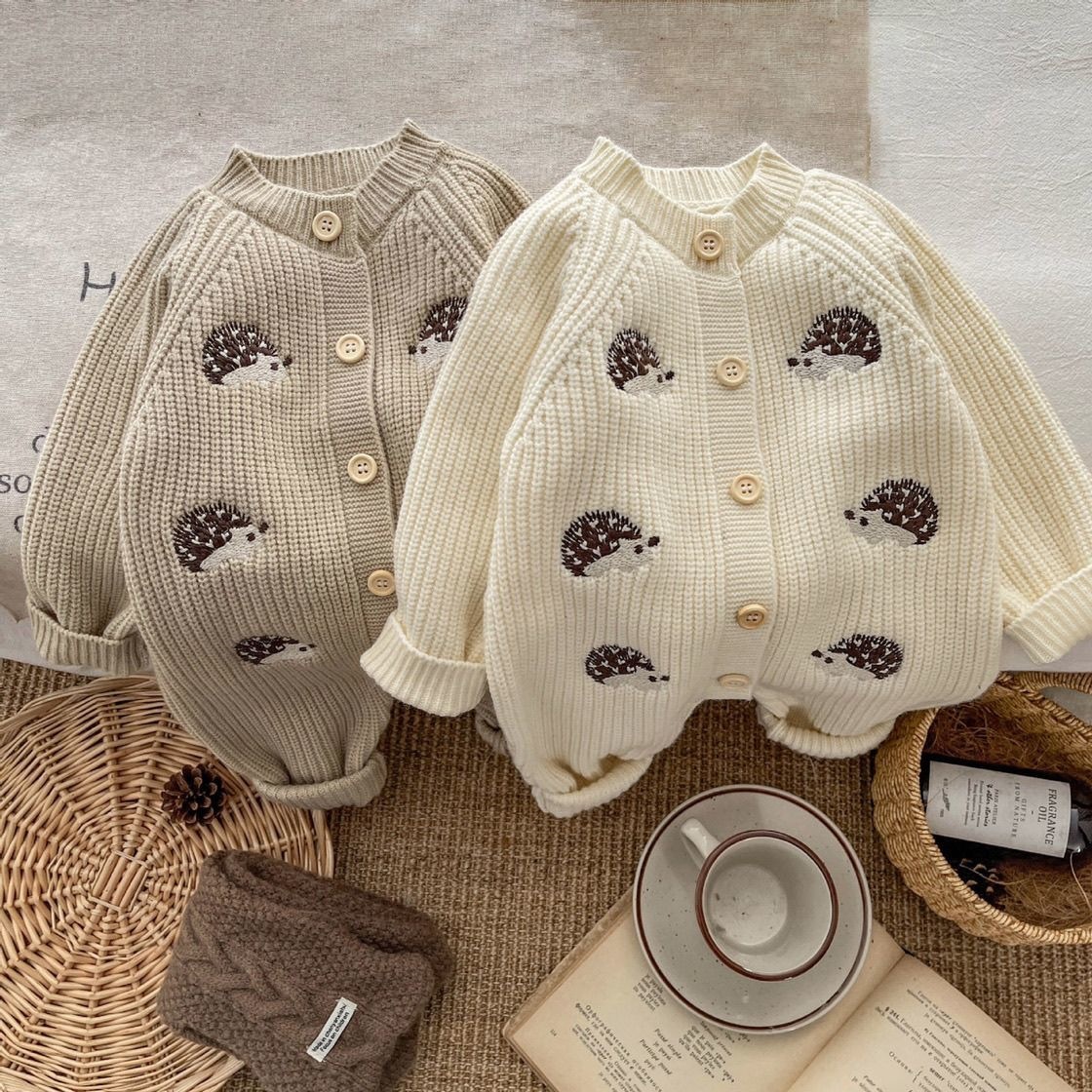 Kirpi Nakışlı Bebek Örme Tulum - Baby Nursery Embroidery incelemesi ve fiyatı
