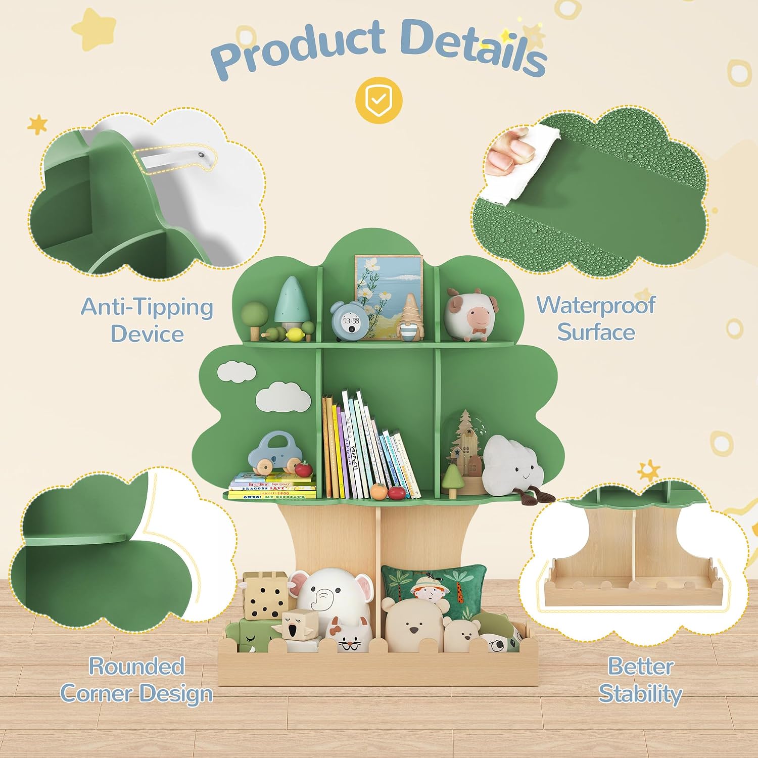 Çocuk Kitaplık Ağacı Bebek Mon - Baby Nursery Tree incelemesi ve fiyatı