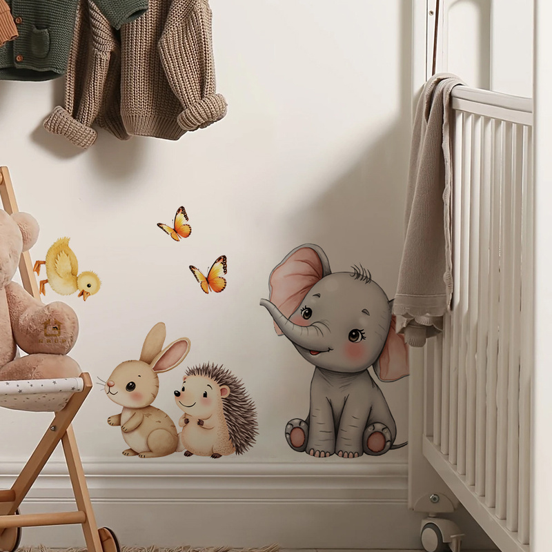 Karikatür Hayvan Duvar Sticker - Baby Nursery Wall Decals incelemesi ve fiyatı