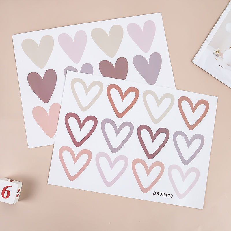 2 adet güzel kalpler Ins duvar - Baby Nursery Wallpaper Girl incelemesi ve fiyatı