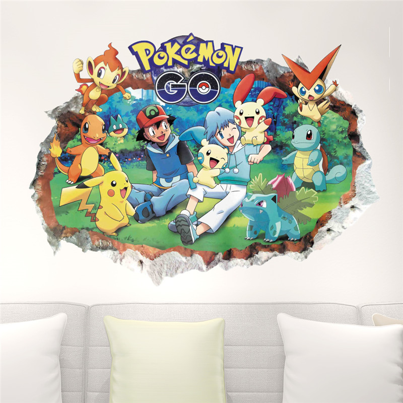 Karikatür Pokémon Pikachu duva - Baby Nursery Wall Decals incelemesi ve fiyatı