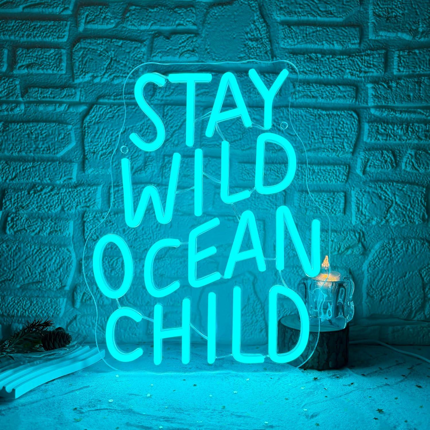 Vahşi Okyanus Çocuk Neon Tabel - Baby Nursery Ocean Theme incelemesi ve fiyatı