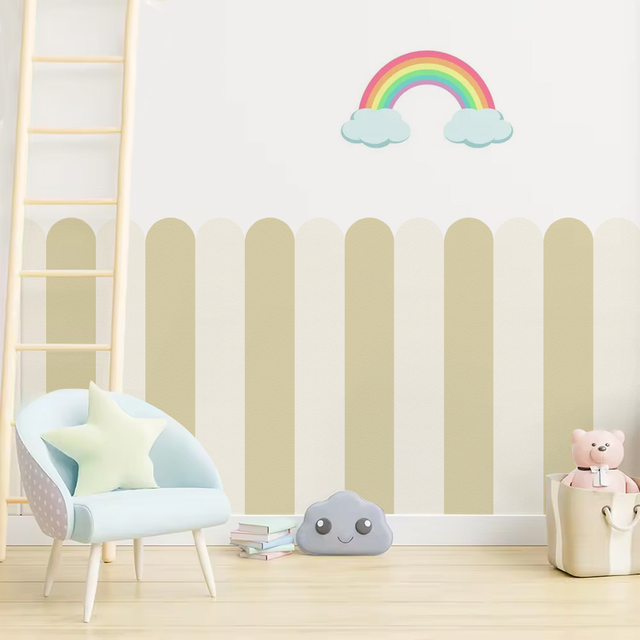 Çok renkli Dikey Çizgili Ark D - Baby Nursery Wall Decals incelemesi ve fiyatı