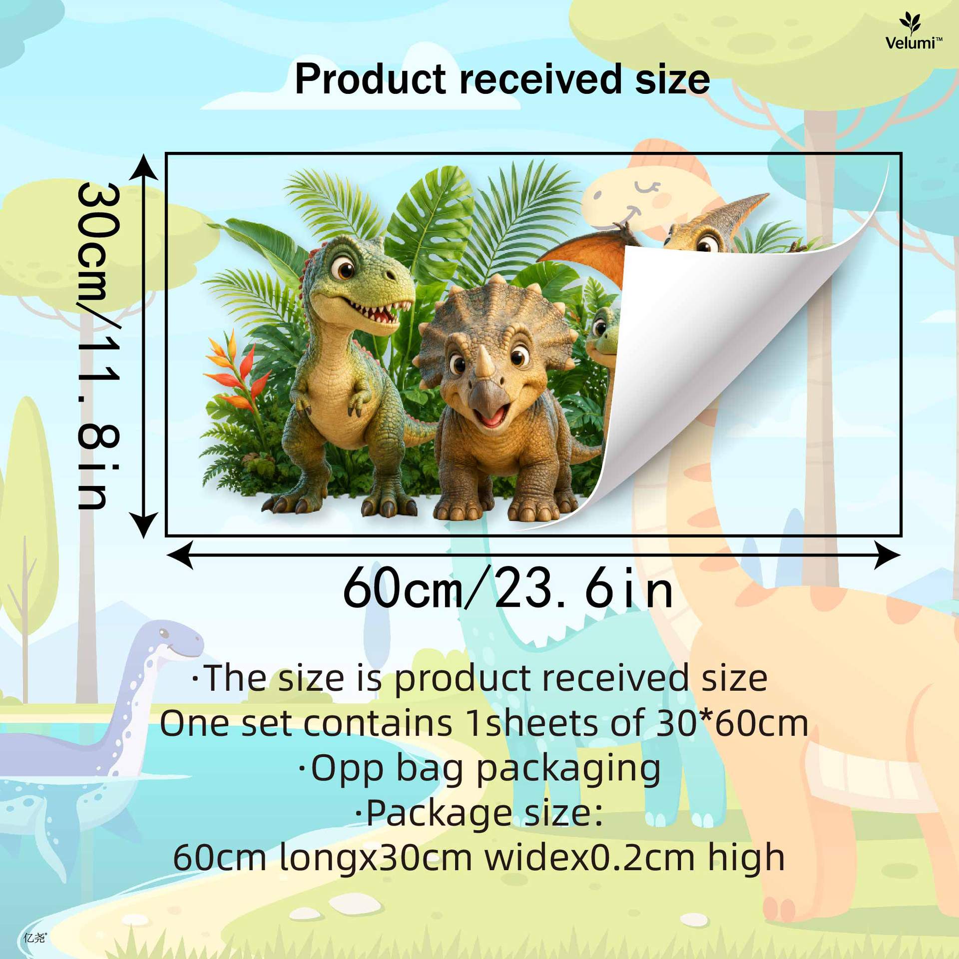 Sevimli 3D Dinozor Duvar Çıkar - Baby Nursery Wall Decals incelemesi ve fiyatı